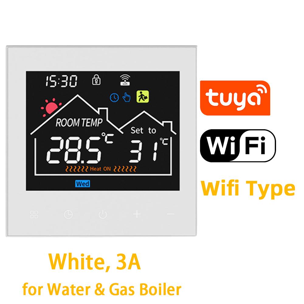 Tuya Smart WIFI Temperature Controller AC90~240V 3A/16A for Electric Underfloor Heating/Water/Gas Boiler Thermostat