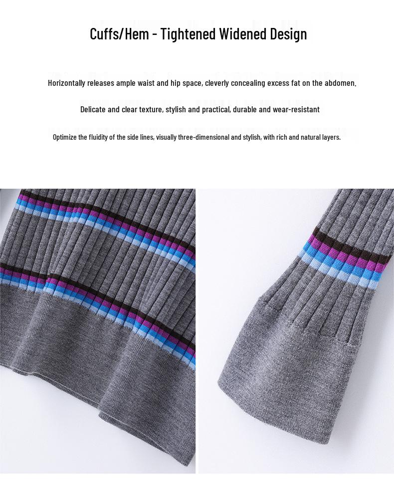 Leka Sha 100% Pure Wool Round Neck Long Sleeve Base Layer Pullover