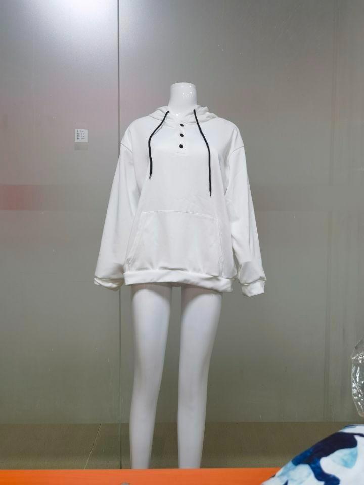 Women's Casual Fashion Print Long Sleeve Pullover Hooded Top Sweatshirts