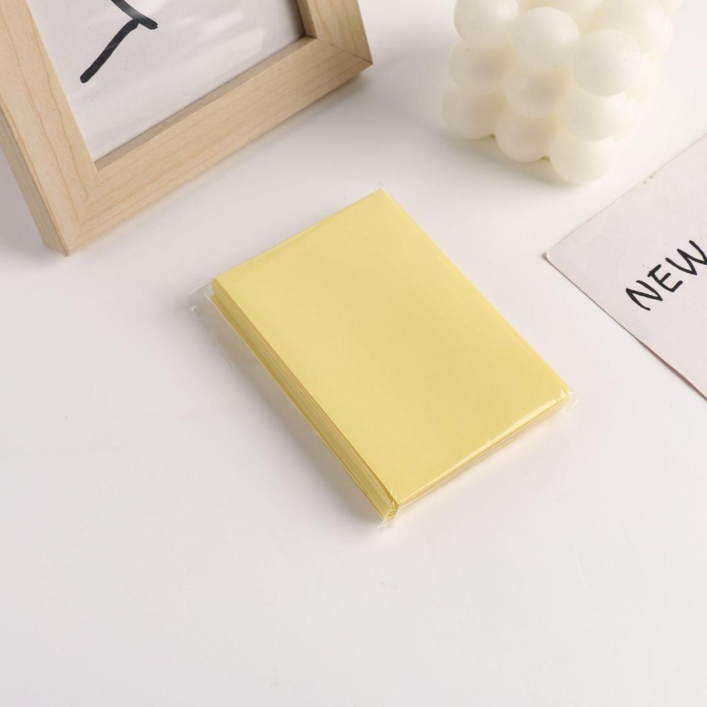 New Macaron 3-Inch Silk Two-Layer Frosted Card Sleeve Album - Small PP Protective Film