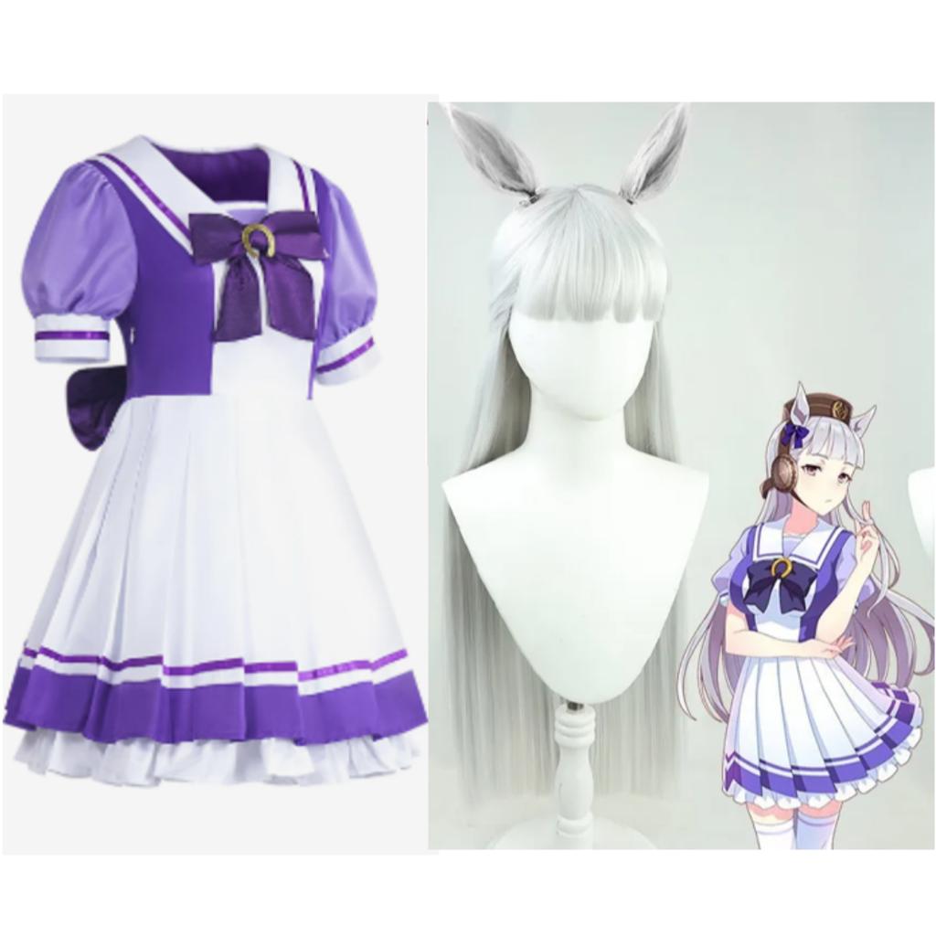 Anime Uma Musume Pretty Derby Cosplay Costume Toukai Teiou School Uniform Gold Ship Special Week Cosplay Lolita Sailor Dress