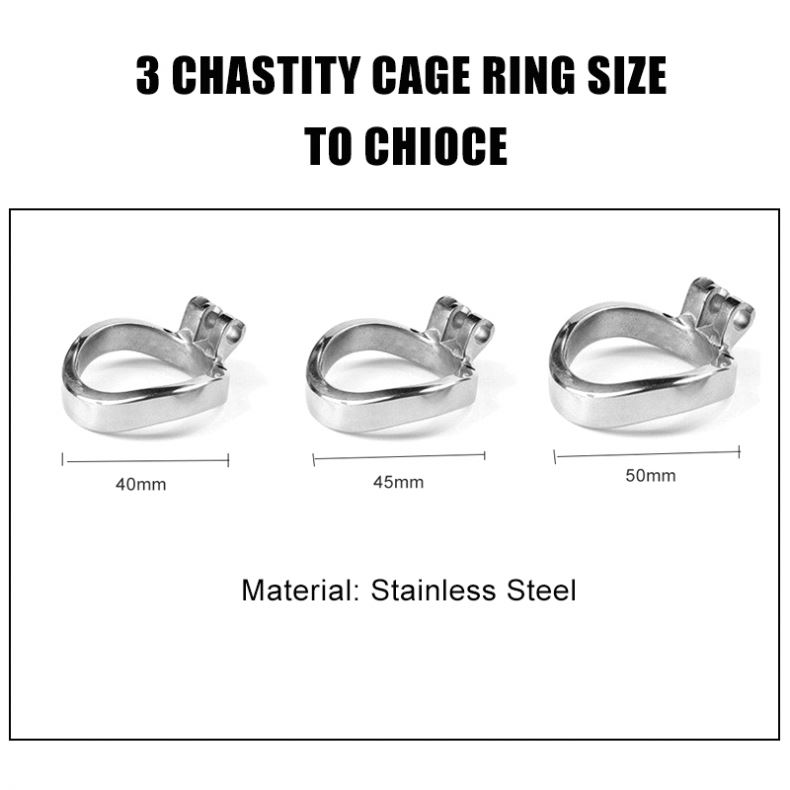 Penis Lock  Stainless Steel Chastity Cage With Tube Dick Lock Metal Chastity Device Penis Cage Bdsm Sex Toys for Men Juguetes Se