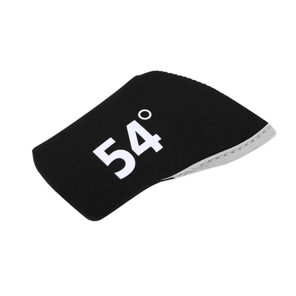 6Pcs Golf Club Iron Head Elastic Protective Cover Case Set Accessory(Black)