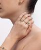 Lola Rose Ivy Malachite Rose Gold Women'S Gemstone Ring