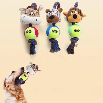 Geräuscherzeugendes Plüschhundespielzeug Haustier Kauspielzeug Artifact Weich und hautfreundlich mit eingebautem Geräusch zur Stimulation des Hundeinteresses