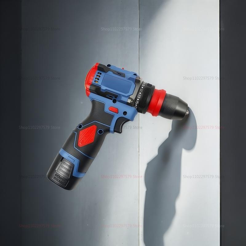 16.8V 2In1 Electric Drill and Screwdriver Compact Power Tool with 45Nm Torque Brushless Motor for Home Repairs Electronics DIY