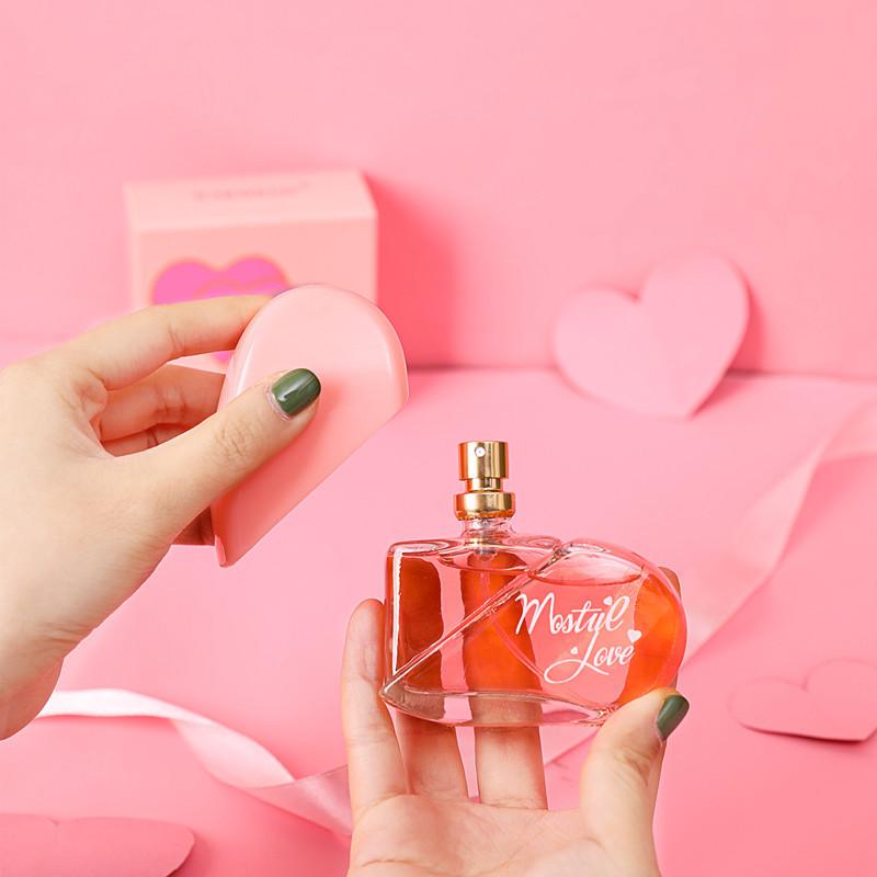 Love Pink Perfume Valentine's Day Gift Meet You Lady Lasting Eau de Perfume Student Niche Floral and Fruit Fragrance 10ml