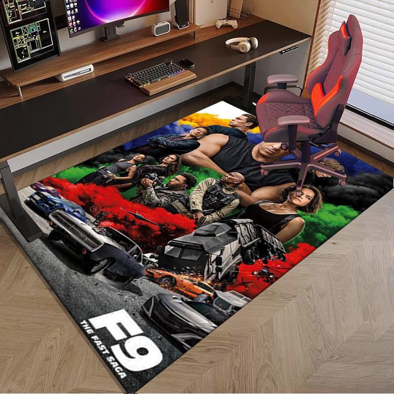 Fast And car Family Carpet, Chair Rug,Rug for Office Bedroom living rooms, Doormat decor Fan Gift Christmas Gift