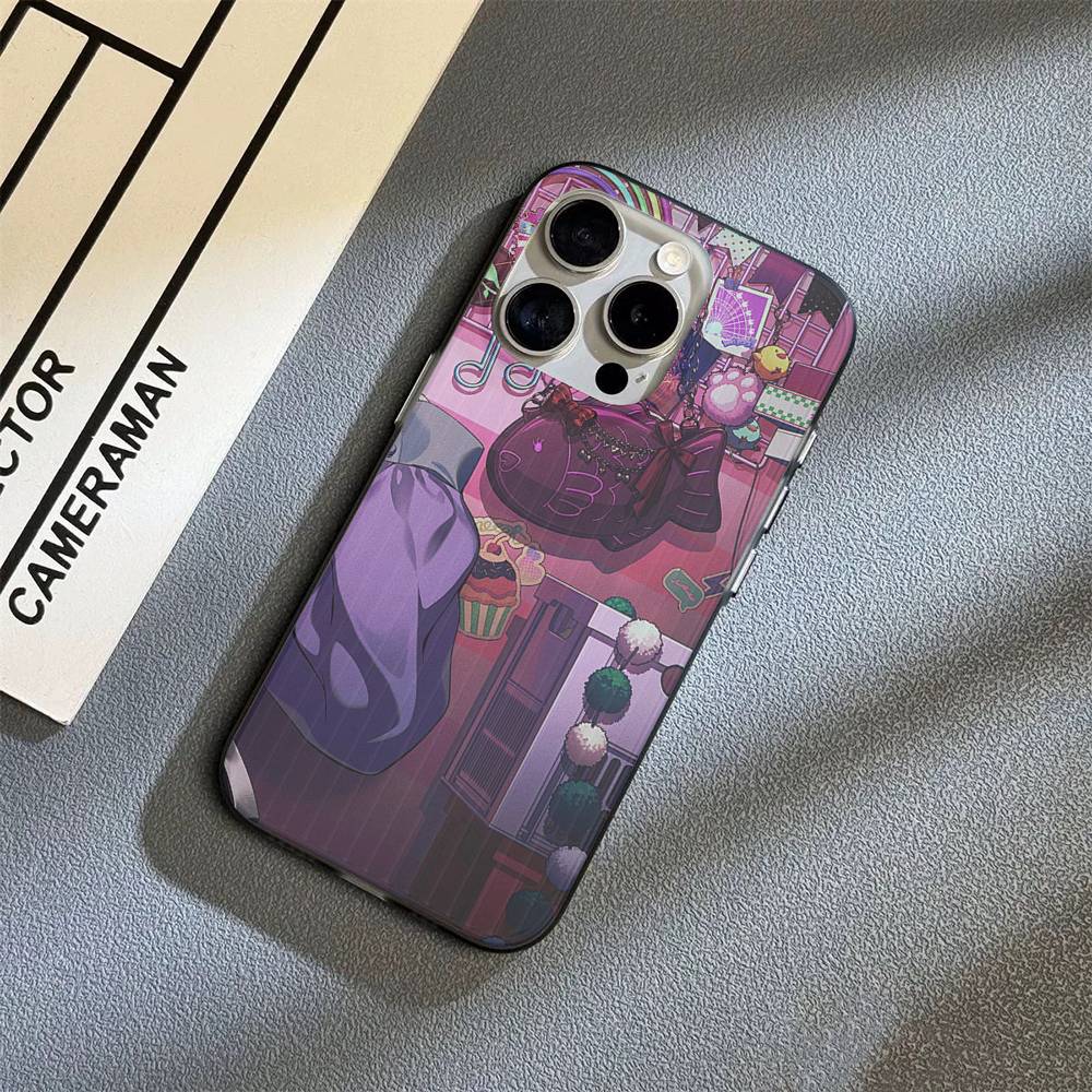 Aphmau Cute Girl Funny Phone Case For IPhone 16 15 17 Pro 11 12 13 14 Pro Max Plus Soft Ripple Silicone Cover Shell