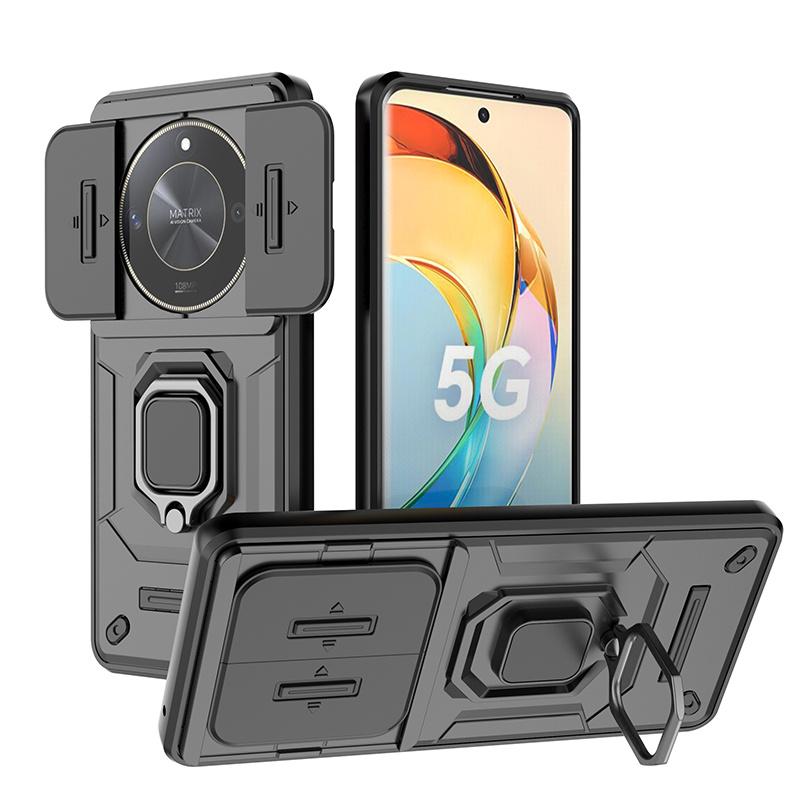 Armor Funda für Honor Magic6 Lite Hülle Slide Camera Protect Coque für Honor Magic 6 Lite Light Magic6Lite 5G Magnetring-Abdeckung