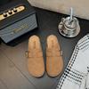 Fashion House Slippers Platform Women Luxury Shoes Pantofle Slides Cover Toe Soft Designer 2025 Fashion Retro Slippers Casual Women's Sh