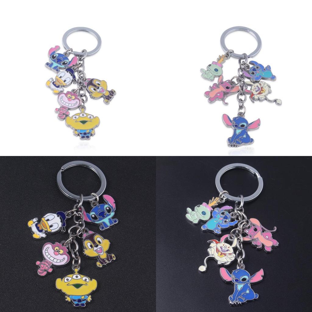 Stitch Anime Keychain Metal Pendant Cartoon Character Gift For Collectors