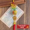 2026 Year Of The Horse Wall Hanging Car Ornament Chinese  Year Red Gold Pineapple Pendant Lucky Decoration Housewarming Gifts
