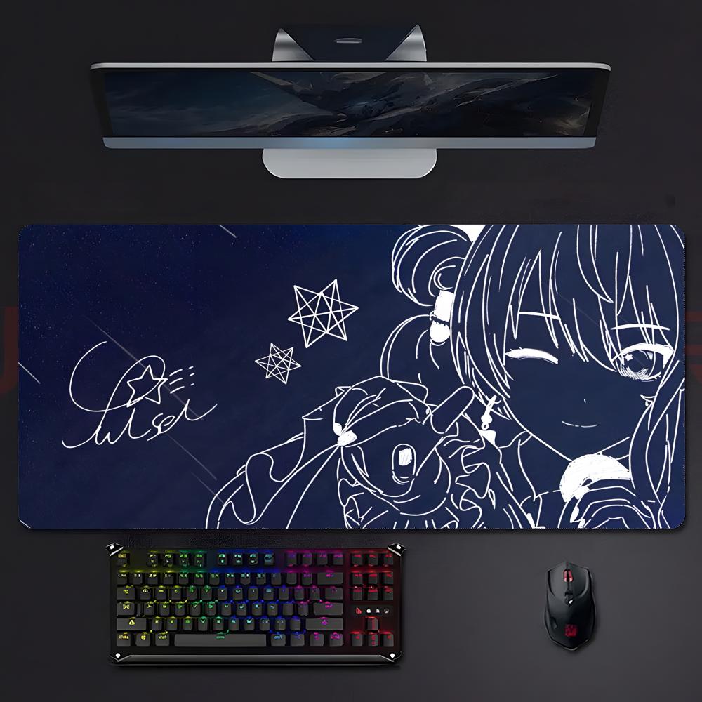 Virtual Idol Bright Hhoshimachi Ssuisei Mouse Pad Mousepad Large Gaming Lockedge Thickened Pc Table Desk Mat