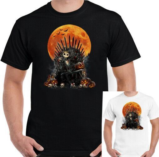 HALLOWEEN IS COMING T-SHIRT Game of Thrones Parody Outfit Costume Ghost TEE TOP XXXL