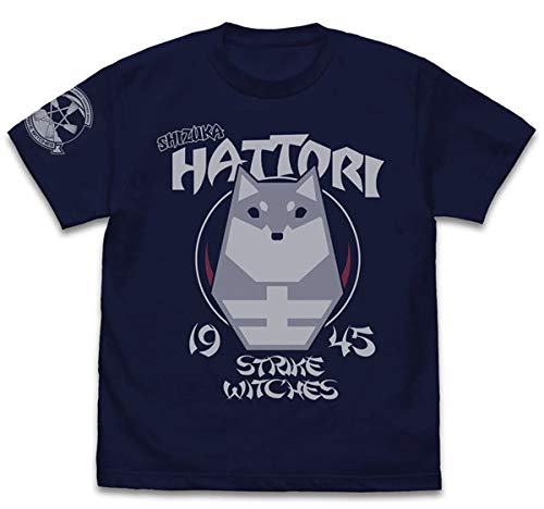 

COSPA 501st Joint Fighter Wing Strike Witches ROAD to BERLIN Hattori Shizuka Personal Mark T-Shirt Navy Size Small