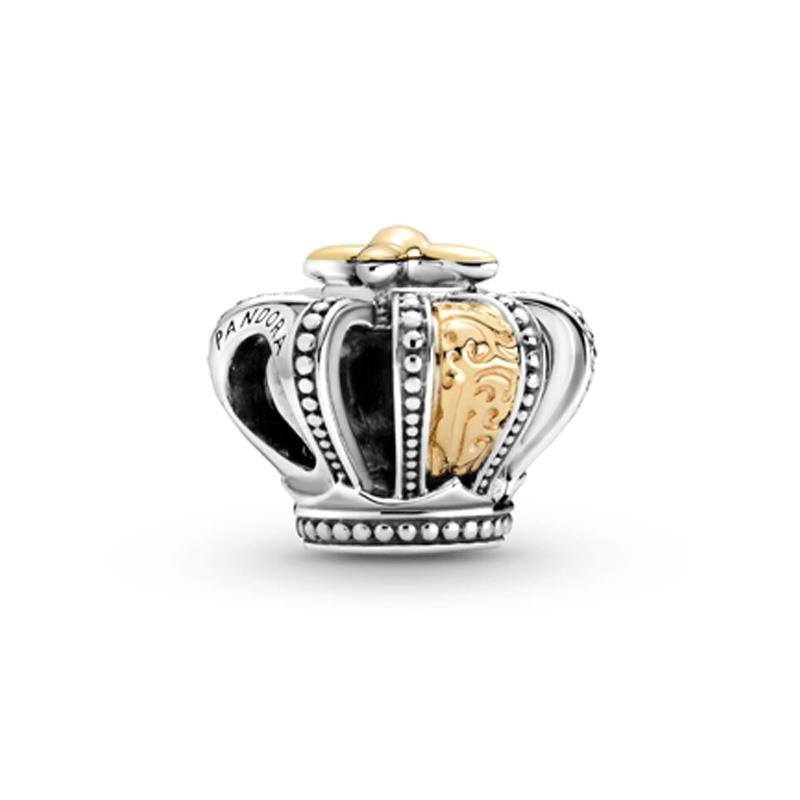 Pandora Two-tone crown charm 799340C00