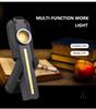 Rechargeable LED+COB Work Light Portable Magnetic Folding USB Charging Handheld Flashlight
