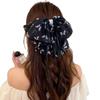 Handmade Chiffon Floral Bow Ponytail Clip for Voluminous Hair