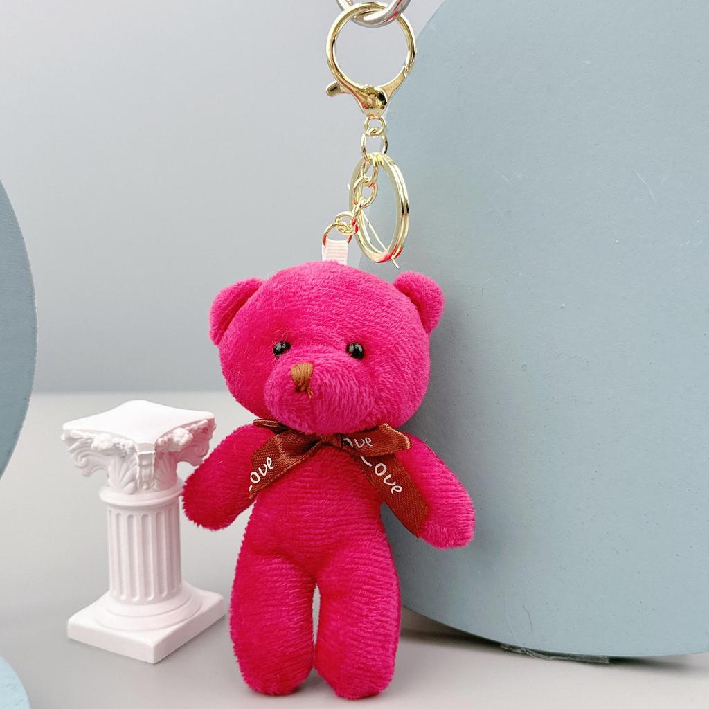 Portachiavi Ciondolo Tuta Peluche Orsacchiotto - Piccolo Giocattolo Regalo