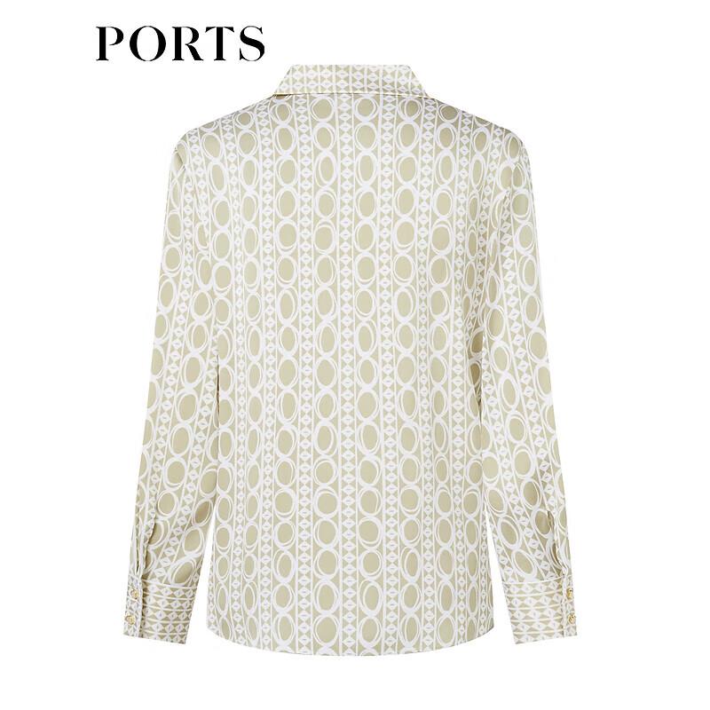Ports Women's Retro Printed Silk Blend Shirt