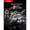 Sanhe 304 Titanium Stainless Steel Coating-Free Frying Pan