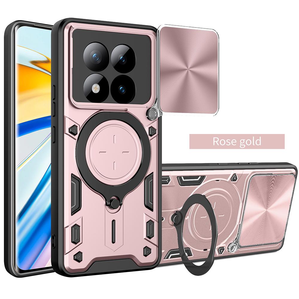 Slide Lens Cover for Xiaomi Redmi Note 15 / 15 Pro Plus 5G Case Magnetic Ring Holder Protection Phone Cover Capa