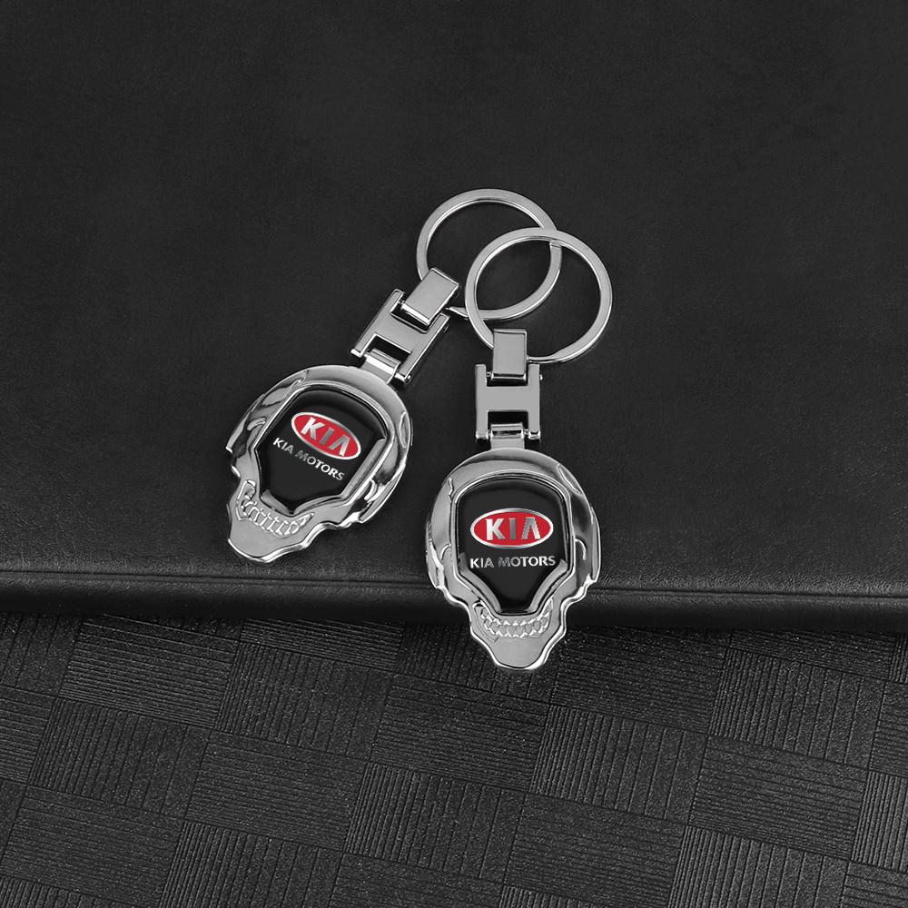 2026 Hot Car Sticker Car Metal Key Chain Emblem Key Ring Keychain For KIA Sportage Niro Rio Ceed Cerato Soul Sorento Picanto Opt