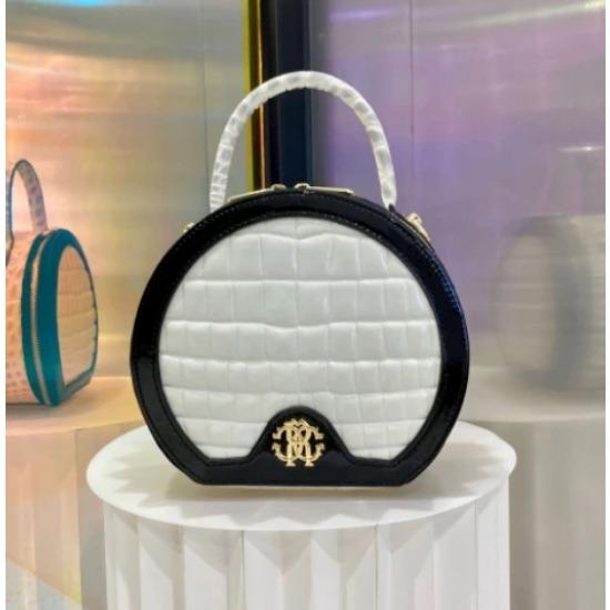 

Сумка из пеноматериала для женщин из натуральной кожи, новая модная женская сумка из натуральной кожи, круглая сумка с рисунком под крокодила