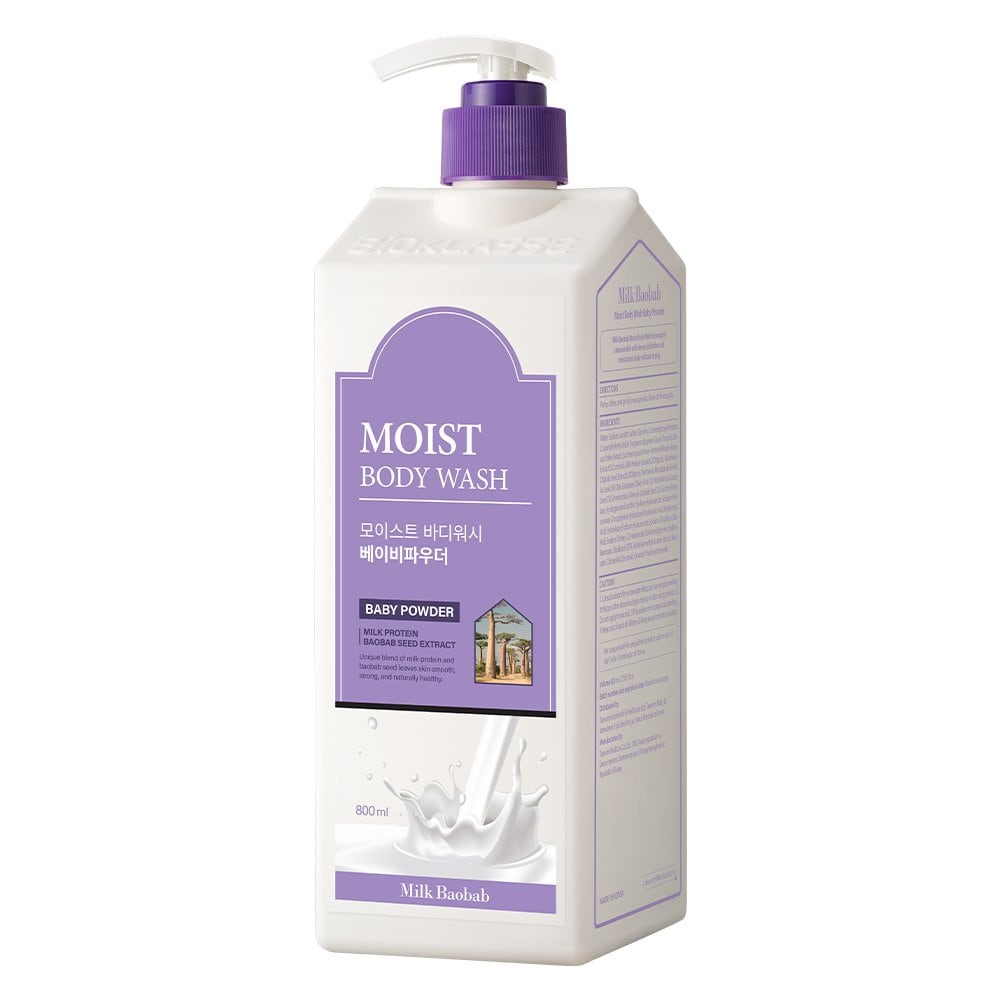 Milk Baobab Moist Body Wash Baby Powder 800ml