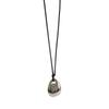 Elegant Metal Bean Shaped Necklace Geometric Pendant Neckchain Stylish Accessory for Fashion Forward Individuals