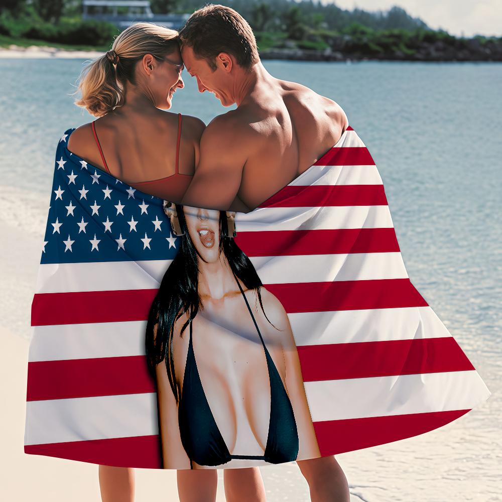 Schauspielerin Megan F-fox Flagge Handtuch Schnelltrocknende Strandtücher Sind Geeignet Für Schwimmbäder Camping Yoga Und Das Fitnessstudio