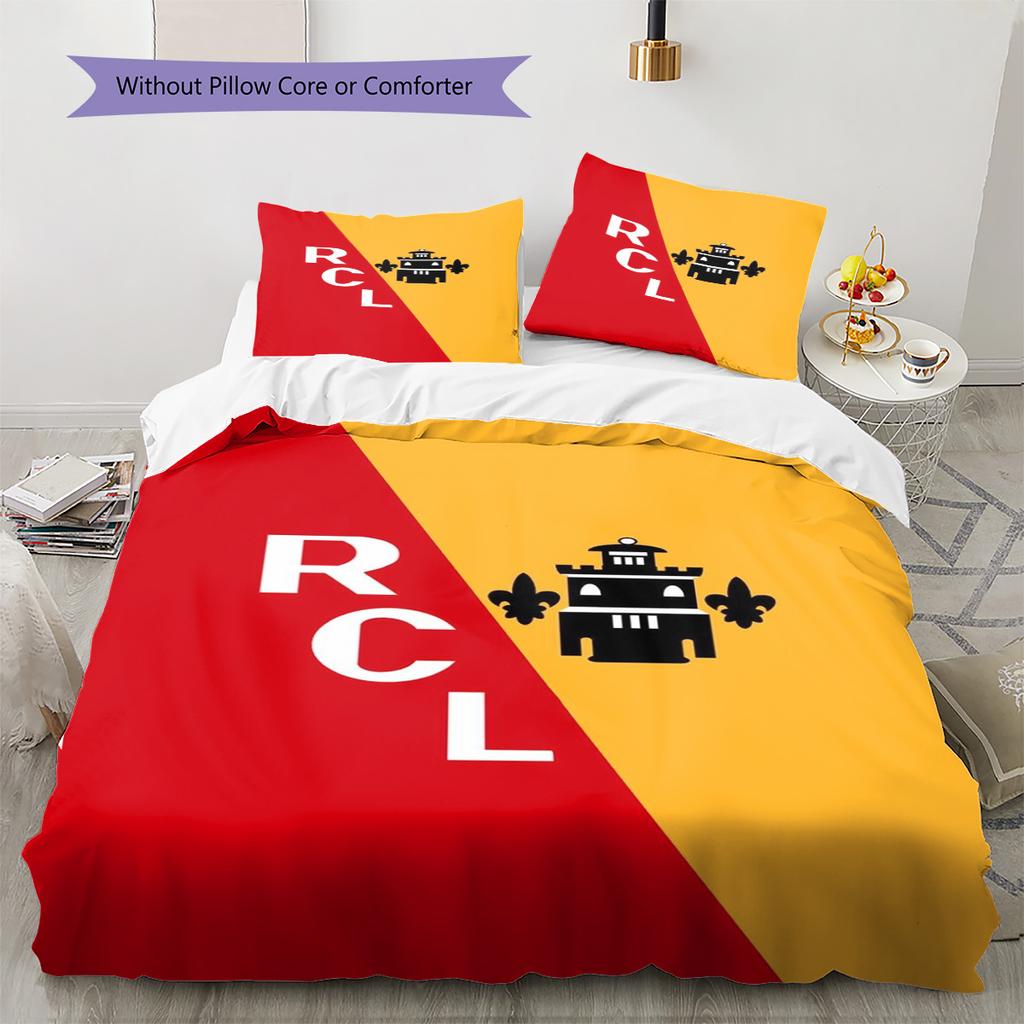 Set Biancheria da Letto con Fantasia a Lenti RC Copripiumino Federa Decorazione per la Casa Regalo (1 * copripiumino + 2 * federa, senza nucleo)
