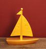 Brass Smooth Sailing Sailboat Creative Office Desktop Decoration Craft Opening Gift Ornament