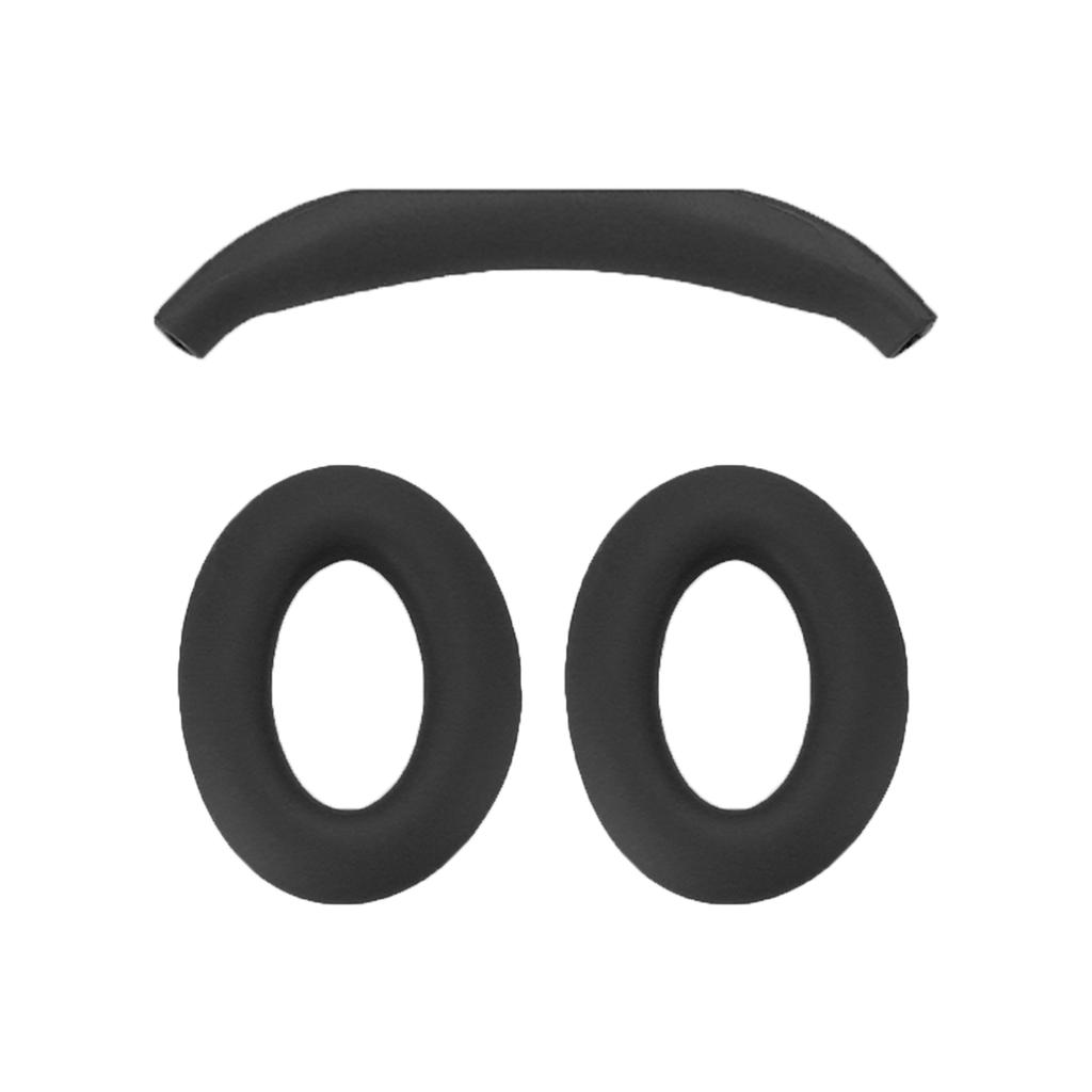 Coussinets d'oreille résistants à la transpiration Housse d'arceau pour QC45 QC35 QC25 QC15 AE2 Coussinets de casque Housse d'oreillettes lavable facilement Housse d'oreillette