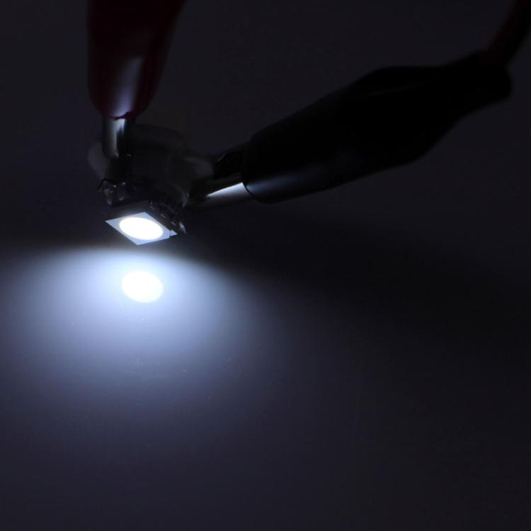 2 szt. B8.4 białe światło 0,2 W 12 LM 1 dioda LED SMD 5050 żarówka LED do oświetlenia tablicy rozdzielczej pojazdów, DC 12 V