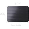Defrosting Tray for Frozen Meat, 9 x 6inch Large Rapid Defrosting Tray Thawing Tray Metal Aluminum Fast Food Meat Defrosting Thawing Tray, Quick