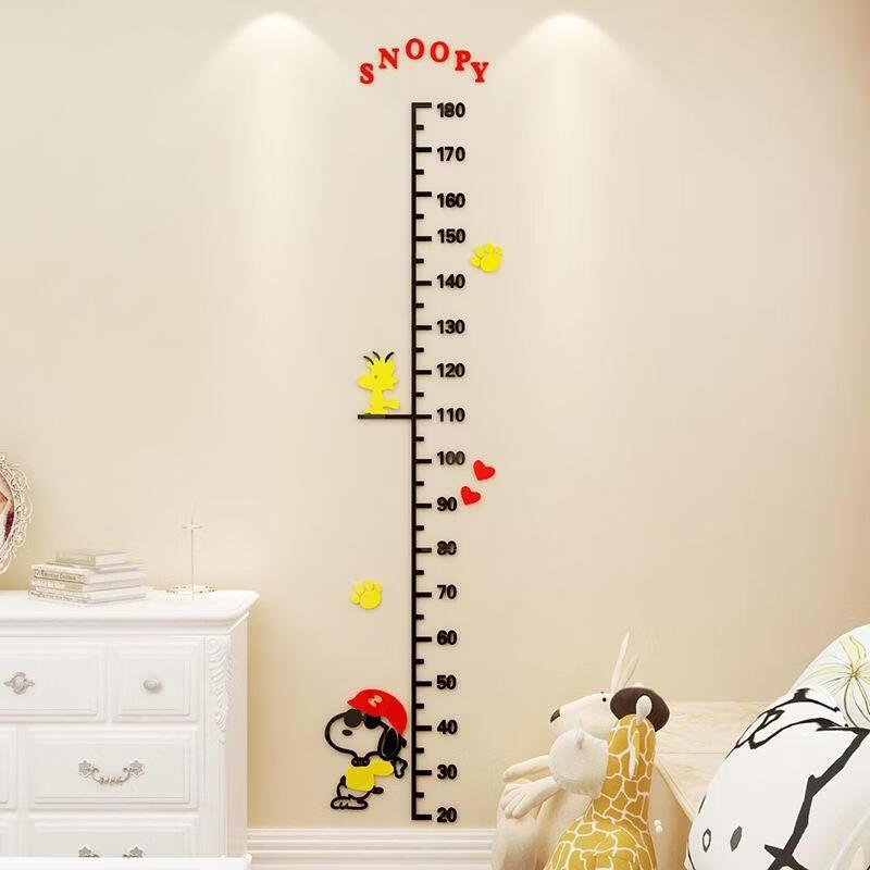 SEE KEAN Children s Removable Snoopy Height Chart Wall Sticker