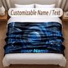 New Holland Printed Flannel Blanket Custom Name Text Soft Warm Throw For Bedroom Holiday Gift