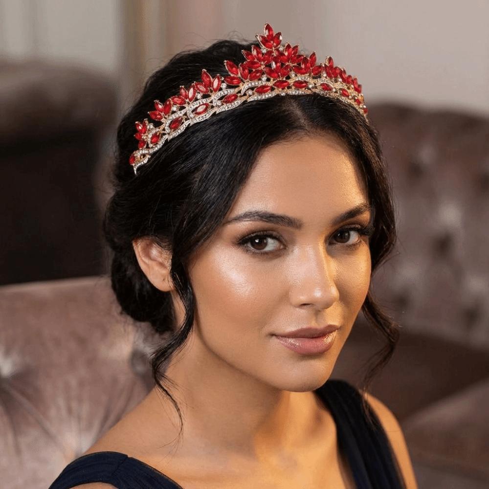 Gorgeous Baroque Queen Tiaras Sparkling Luxury Crystal Tiara Rhinestone Tiara Gorgeous Accessories