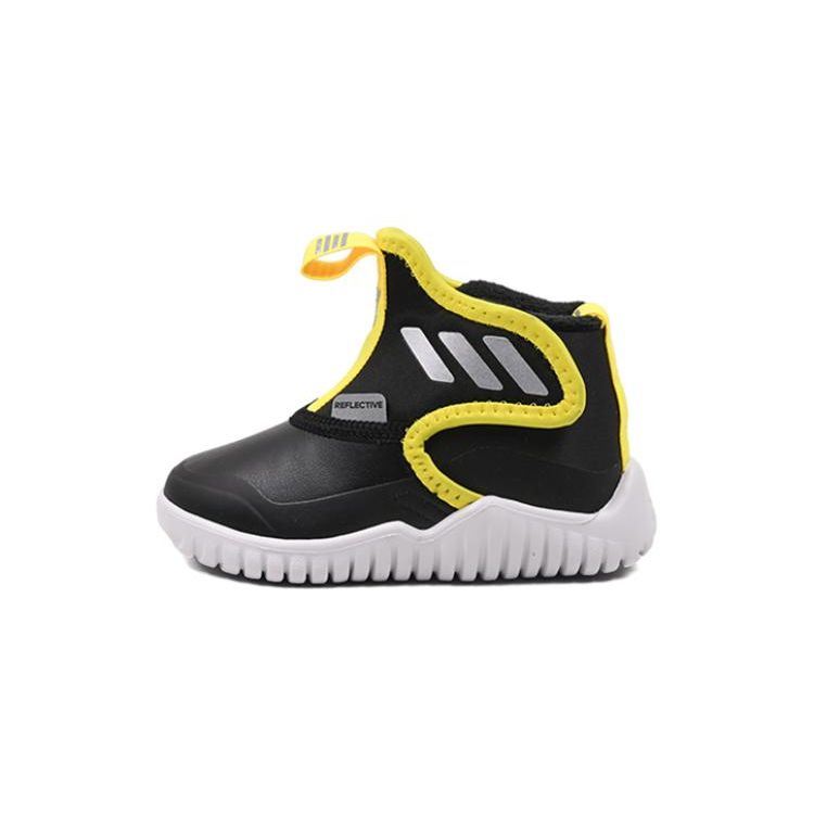 Adidas Rapidazen I Mid Sports Casual Non-Slip Wear-Resistant High-Top Walking Shoes Baby Shoes Black GX7131
