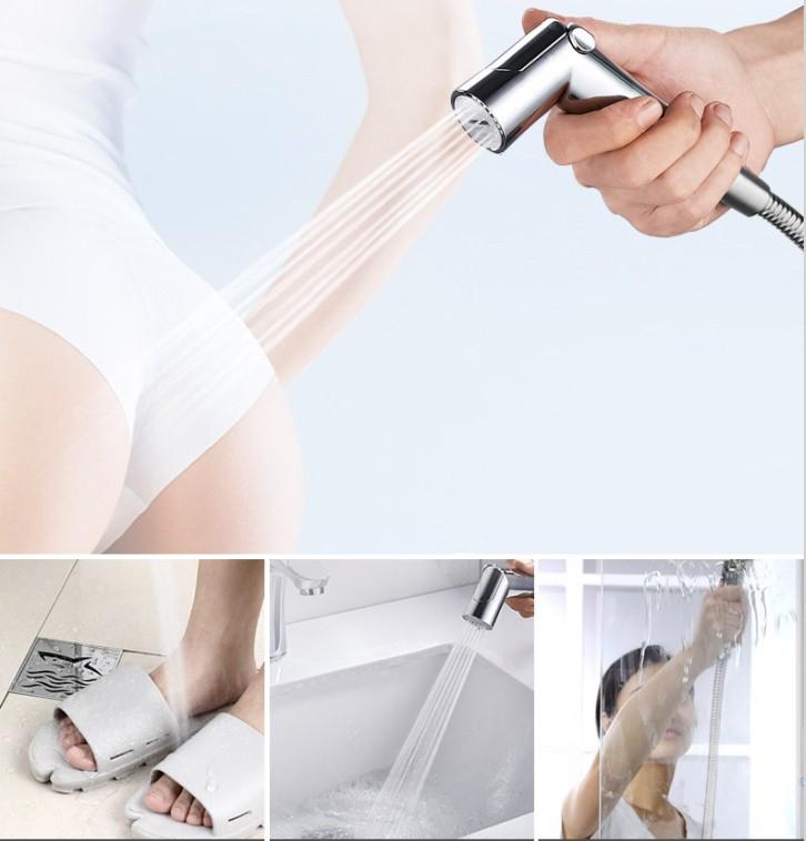 

ABS ручное биде Shattaf 2 режима распылитель регулируемый душ струя воды хромированный пластик ванная комната туалет аксессуары