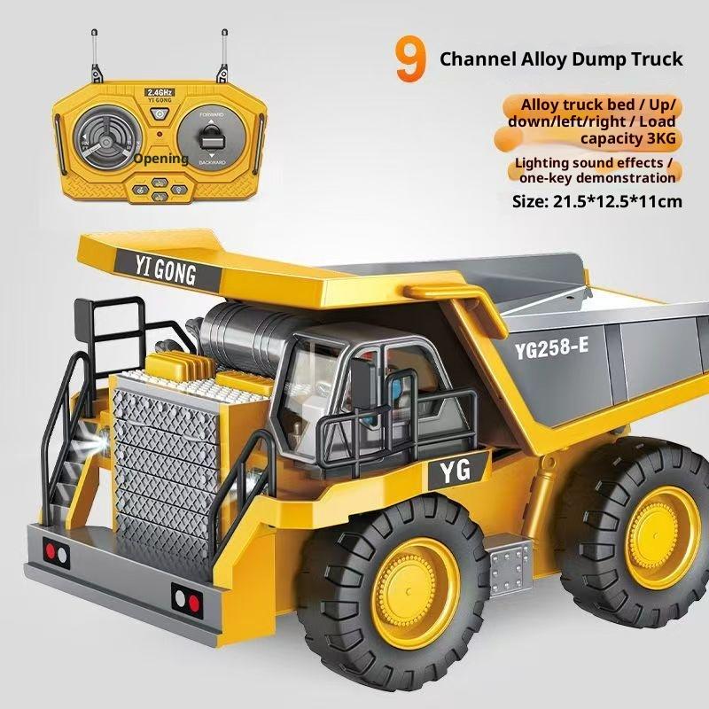 Alloy Remote-Controlled Children'S Plaything Car Wireless Electric Simulation Excavator Excavator Boy Remote-Controlled Engineering Ve