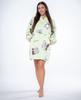 Bluza koc kocobluza 2w1 oversize kaptur gruba sherpa zielona w koale