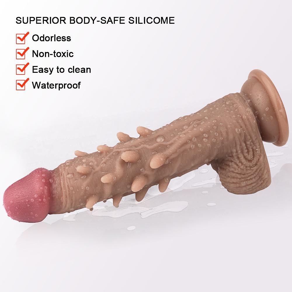 Nové evropské a americké tlusté dildo tekuté silikonové simulace samice hřebčína falusová masturbační hračka
