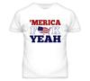 America F*ck Yeah Lustiges 4. Juli T-Shirt Herren Damen T-Shirts Top