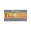 Vintage Tin Art with 1530 License Plate Design: Ideal for American - style Background Wall Decor