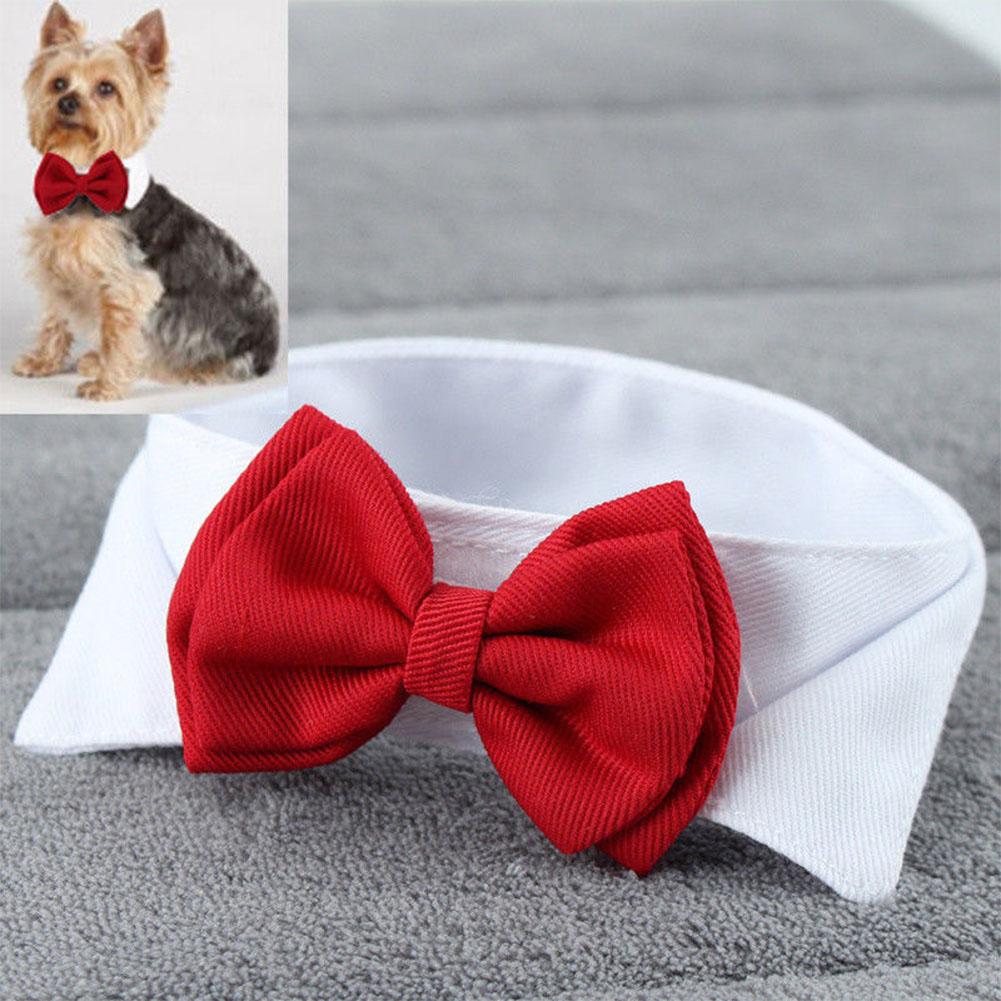 Fashion Adjustable Bow Tie Cute Collar Necktie Bowknot for Pet Dog Cat Wedding Decor