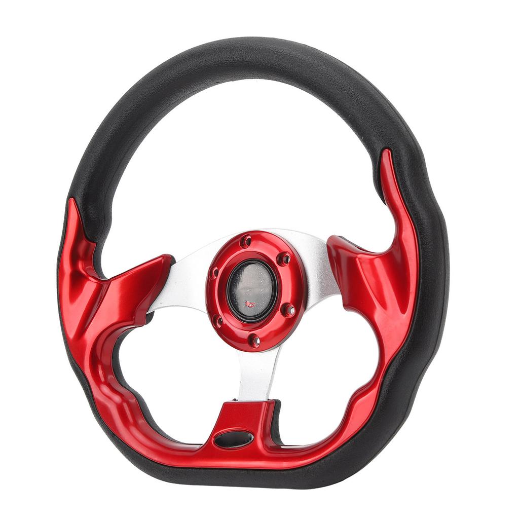 12.5 Inch Golf Cart Steering Wheel Universal 6 Holes Steering Wheel Replacement for E‑Z‑GO TXT & RXV