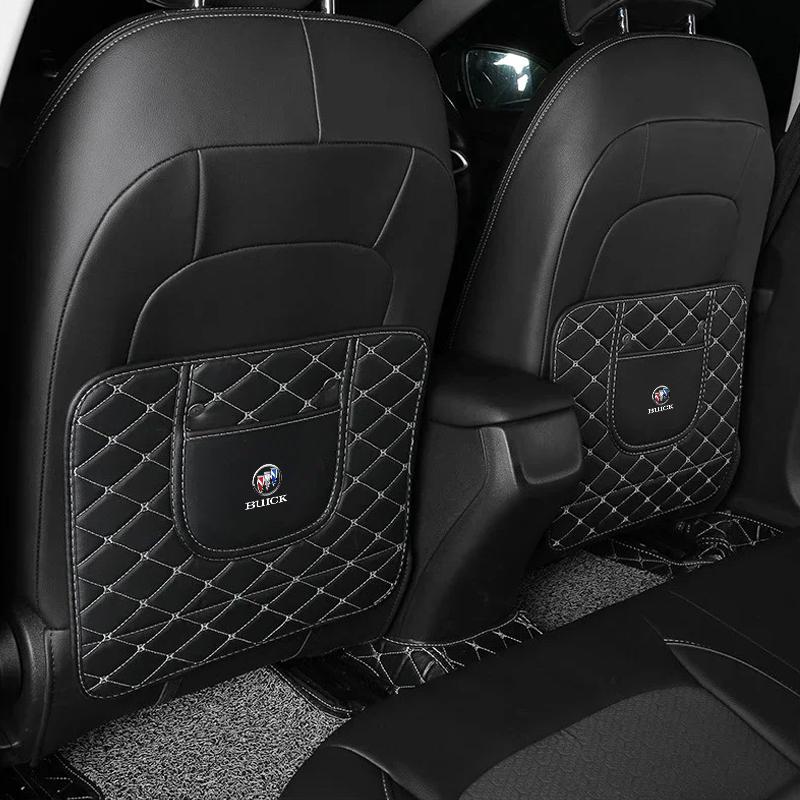 Car Anti-kick Pad Interior Pu Leather Auto Seat Back Protector Pads For Buick Enclave Regal Lacrosse Encore Excelle Envision Car Accessories